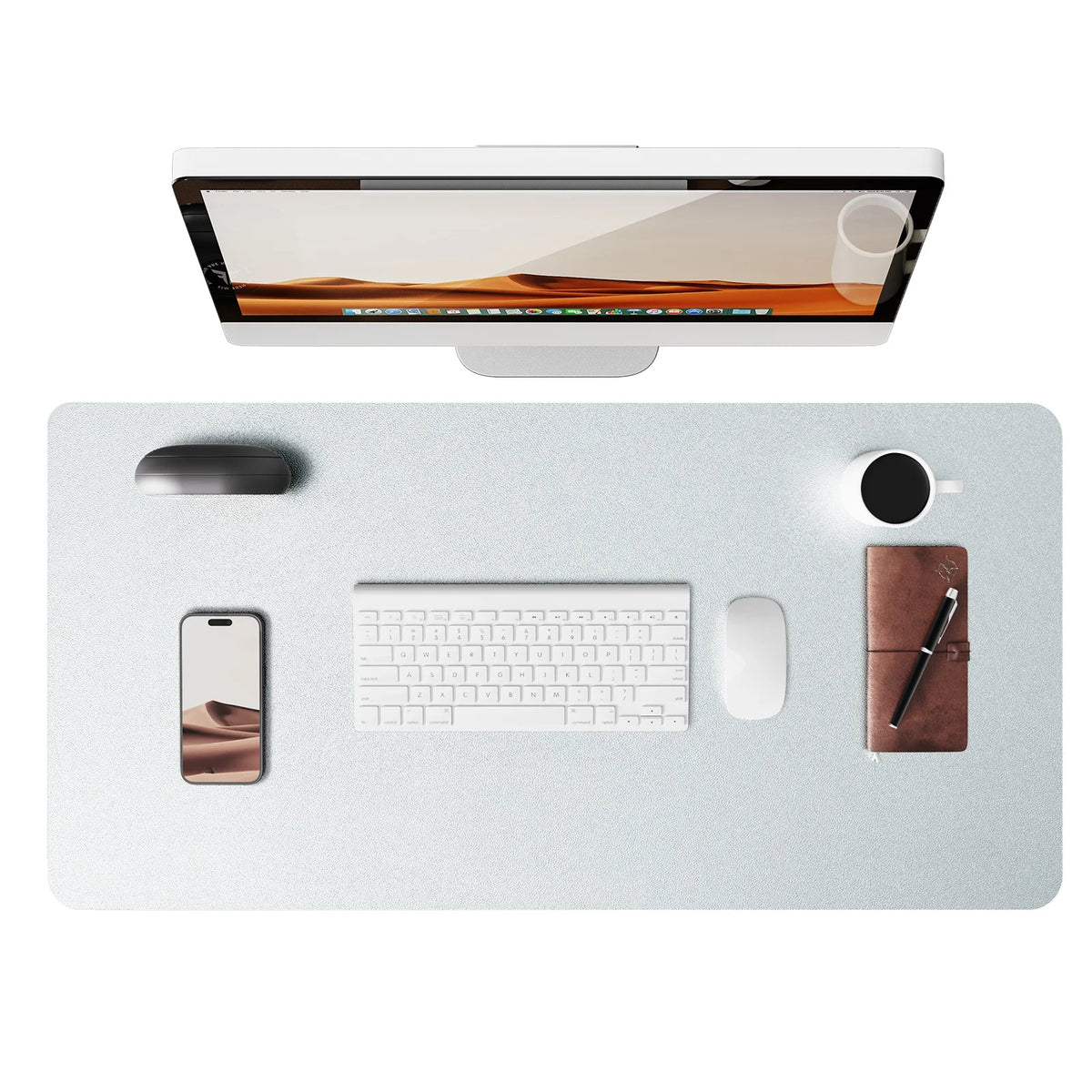 Sous-main de bureau grand format en PU