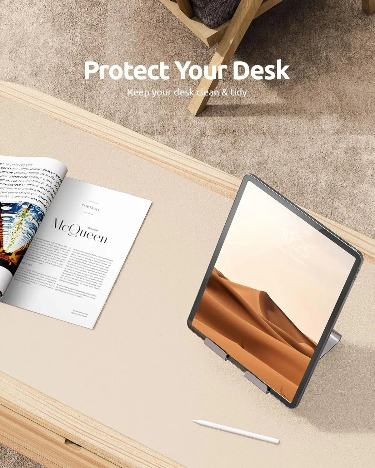 Sous-main de bureau grand format en PU