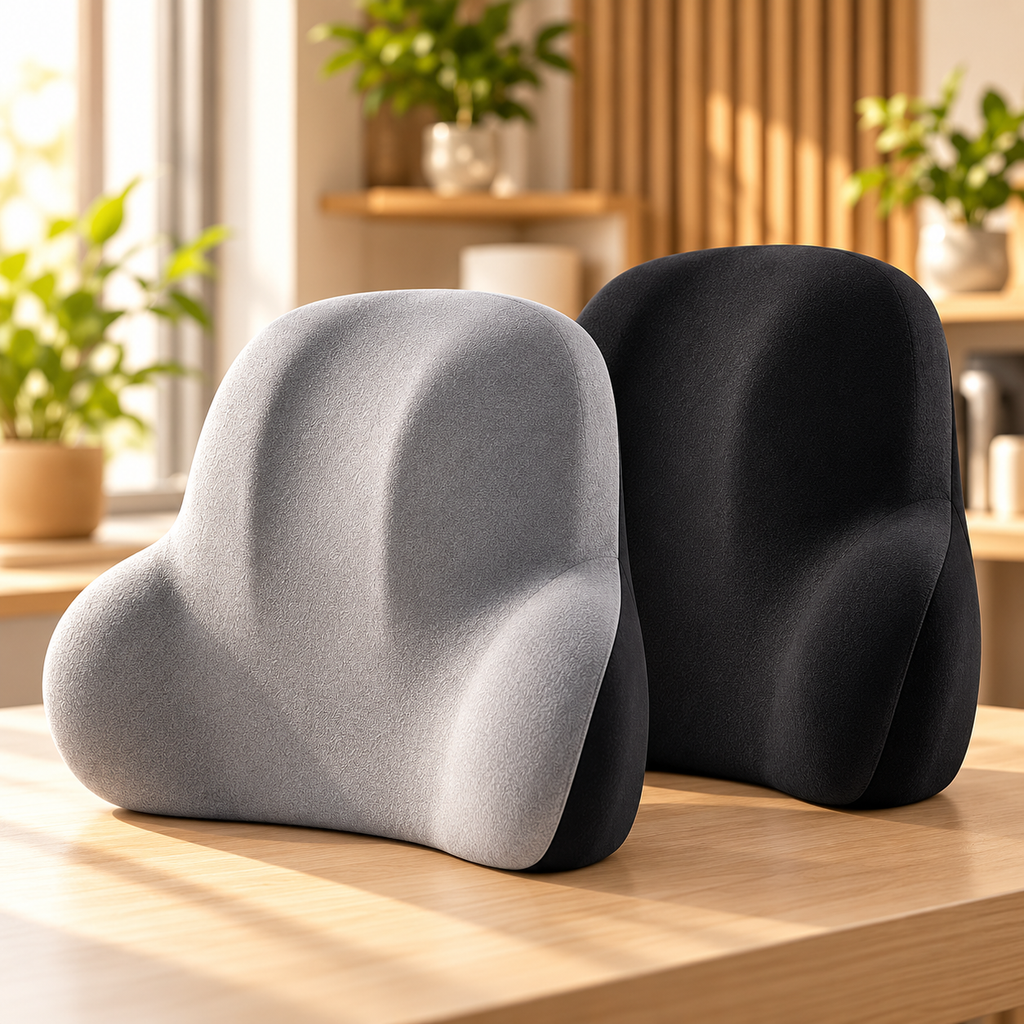 Coussins ergonomiques gris et noir