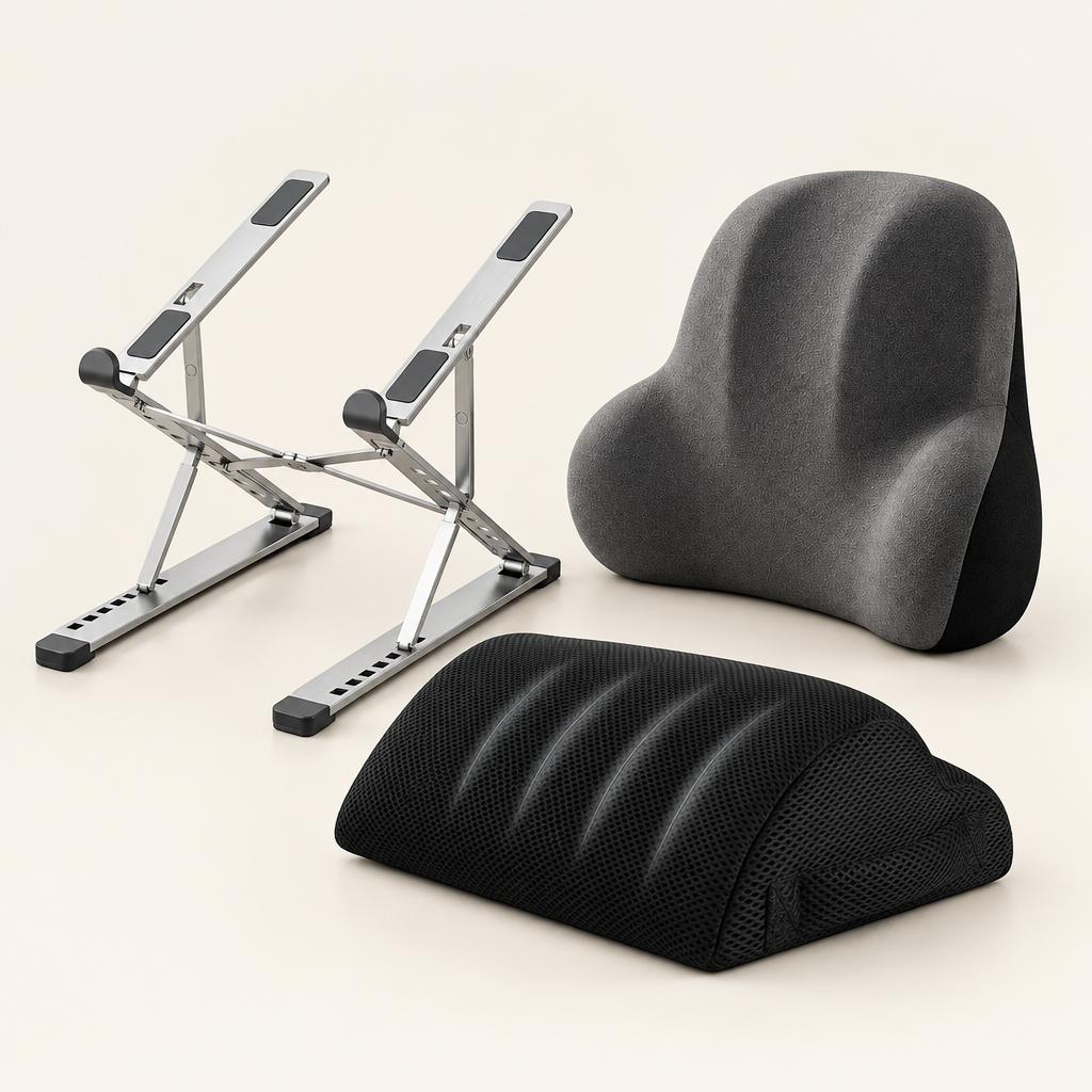 Pack posture et confort bureau TEVO – contenu du pack