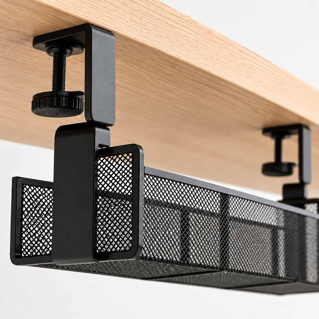Panier range-câbles TEVO – détail fixation sans perçage
