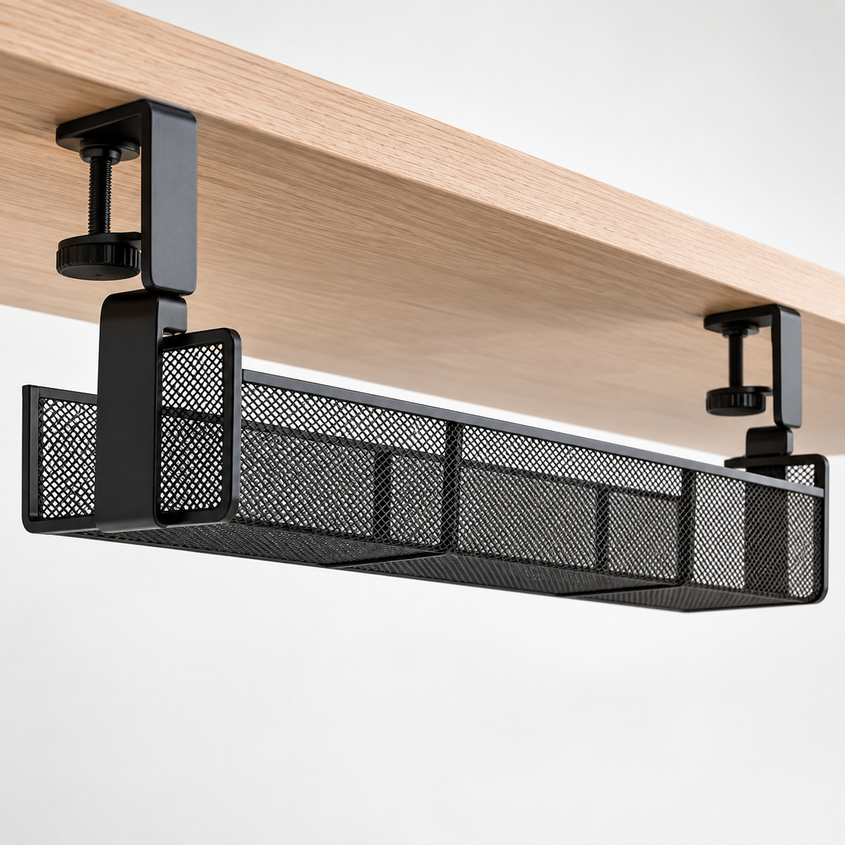 Panier range-câbles TEVO sous bureau – vue produit